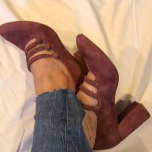 Isaac Mizrahi IMNYC Emery suede Mary Jane pumps